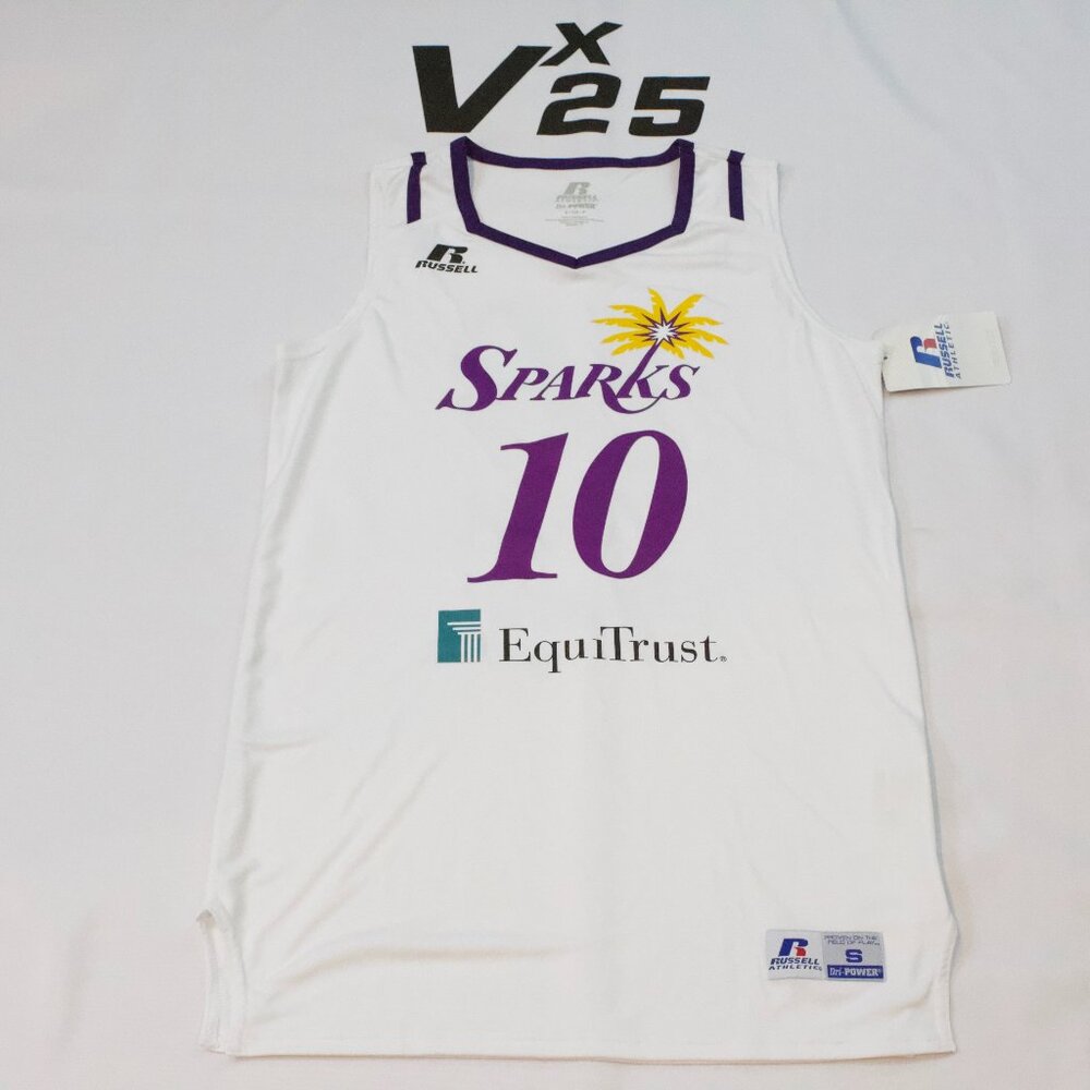 NEW Men's Los Angeles Sparks Kelsey Plum #10 White Jersey Size Small
